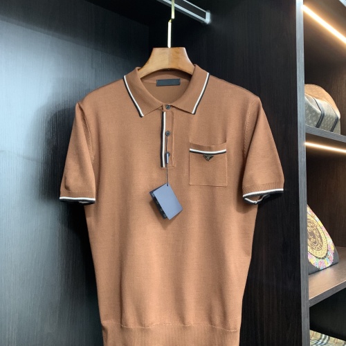 Prada T-Shirts Short Sleeved For Men #1090336