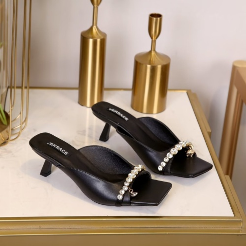 Replica Versace Slippers For Women #1090495 $82.00 USD for Wholesale