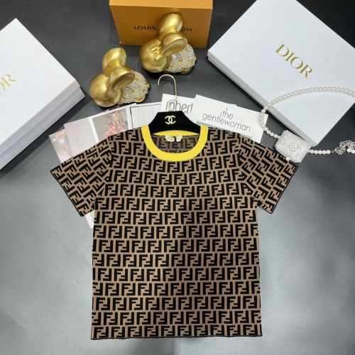 Fendi T-Shirts Short Sleeved For Women #1090603 $88.00 USD, Wholesale Replica Fendi T-Shirts