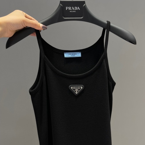 Replica Prada Dresses Sleeveless For Women #1090704 $80.00 USD for Wholesale