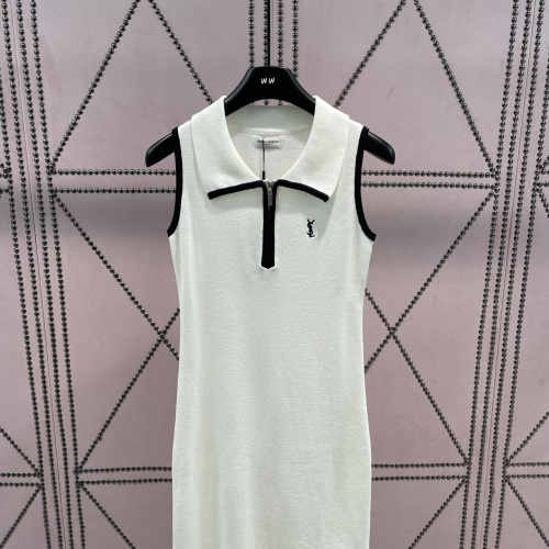 Yves Saint Laurent Dresses Sleeveless For Women #1090709 $82.00 USD, Wholesale Replica Yves Saint Laurent Dresses