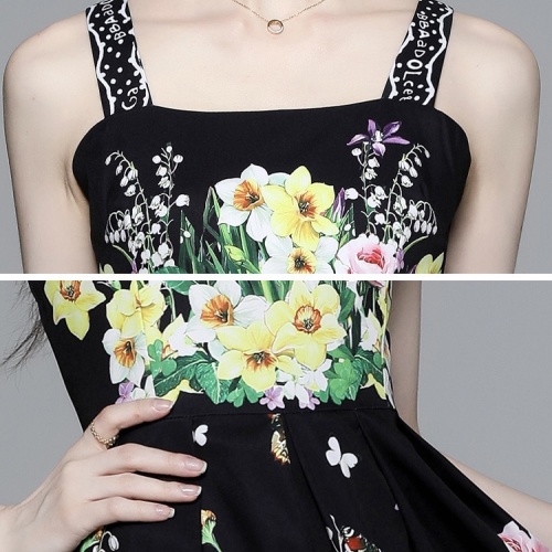 Replica Dolce & Gabbana Dresses Sleeveless For Women #1090729 $60.00 USD for Wholesale