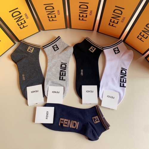 Replica Fendi Socks #1090746 $27.00 USD for Wholesale