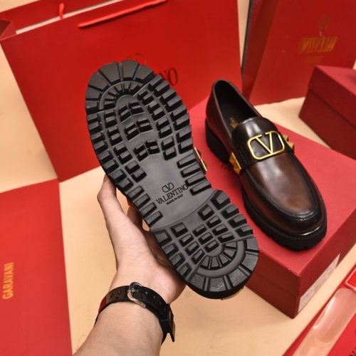 Replica Valentino Leather Shoes For Men #1091112 $100.00 USD for Wholesale