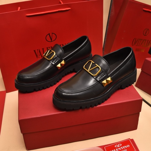 Valentino Leather Shoes For Men #1091113 $100.00 USD, Wholesale Replica Valentino Leather Shoes