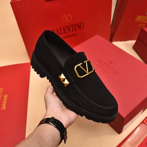 Replica Valentino Leather Shoes For Men #1091115 $100.00 USD for Wholesale
