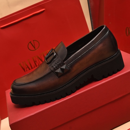 Replica Valentino Leather Shoes For Men #1091116 $100.00 USD for Wholesale