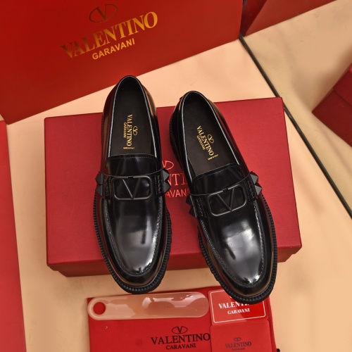 Replica Valentino Leather Shoes For Men #1091118 $100.00 USD for Wholesale