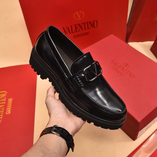 Replica Valentino Leather Shoes For Men #1091135 $100.00 USD for Wholesale