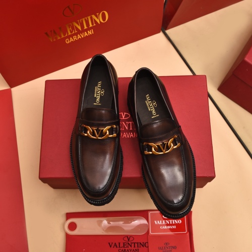 Replica Valentino Leather Shoes For Men #1091140 $100.00 USD for Wholesale