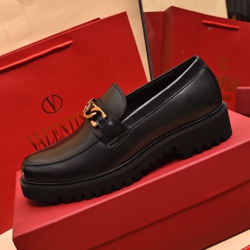 Replica Valentino Leather Shoes For Men #1091141 $100.00 USD for Wholesale