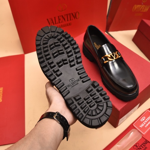 Replica Valentino Leather Shoes For Men #1091143 $100.00 USD for Wholesale