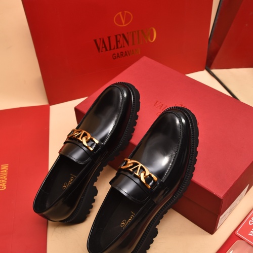 Replica Valentino Leather Shoes For Men #1091143 $100.00 USD for Wholesale