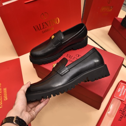 Replica Valentino Leather Shoes For Men #1091150 $100.00 USD for Wholesale
