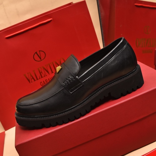 Replica Valentino Leather Shoes For Men #1091150 $100.00 USD for Wholesale