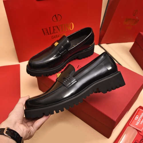Replica Valentino Leather Shoes For Men #1091152 $100.00 USD for Wholesale