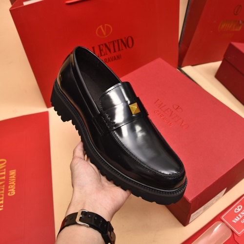 Replica Valentino Leather Shoes For Men #1091152 $100.00 USD for Wholesale