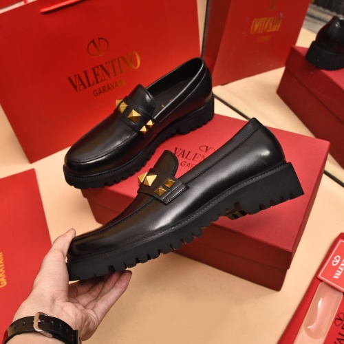 Replica Valentino Leather Shoes For Men #1091153 $100.00 USD for Wholesale