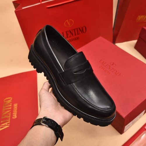 Replica Valentino Leather Shoes For Men #1091158 $100.00 USD for Wholesale