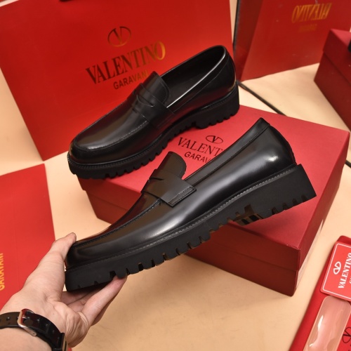 Replica Valentino Leather Shoes For Men #1091159 $100.00 USD for Wholesale