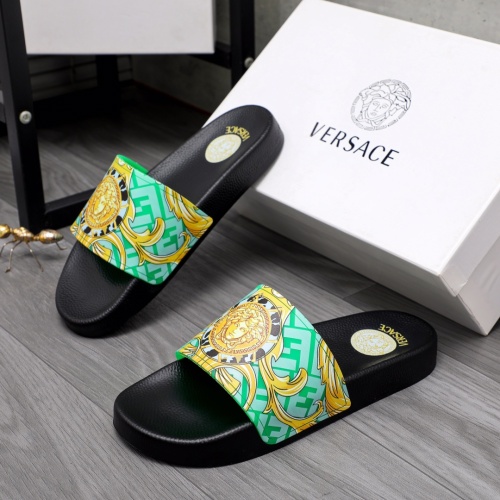 Versace Slippers For Men #1091175 $42.00 USD, Wholesale Replica Versace Slippers