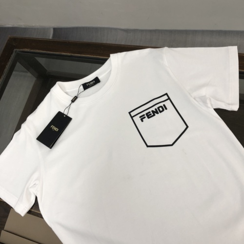 Replica Fendi T-Shirts Short Sleeved For Unisex #1091222 $42.00 USD for Wholesale