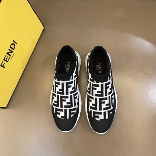 Replica Fendi Casual Shoes For Men #1091225 $72.00 USD for Wholesale