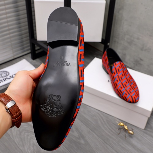 Replica Versace Leather Shoes For Men #1091275 $82.00 USD for Wholesale