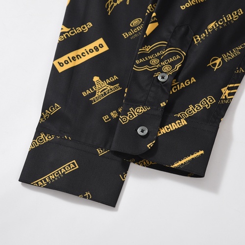 Replica Balenciaga Shirts Long Sleeved For Men #1091319 $56.00 USD for Wholesale