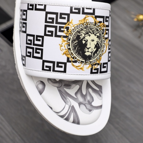 Replica Versace Slippers For Men #1091410 $52.00 USD for Wholesale