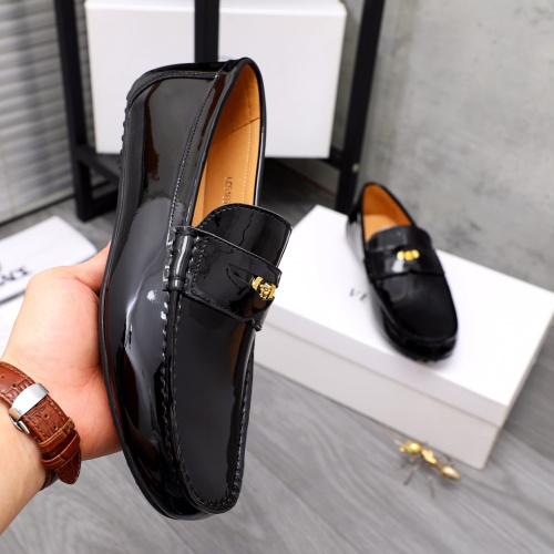 Replica Versace Leather Shoes For Men #1091569 $92.00 USD for Wholesale