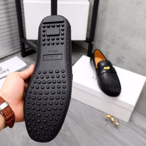 Replica Versace Leather Shoes For Men #1091570 $92.00 USD for Wholesale