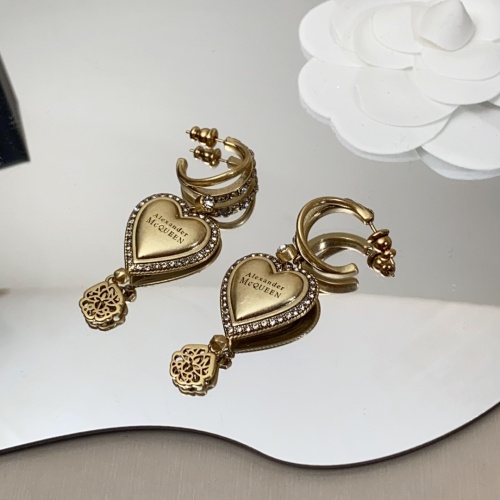 Replica Alexander McQueen Earrings For Women #1092350 $29.00 USD for Wholesale