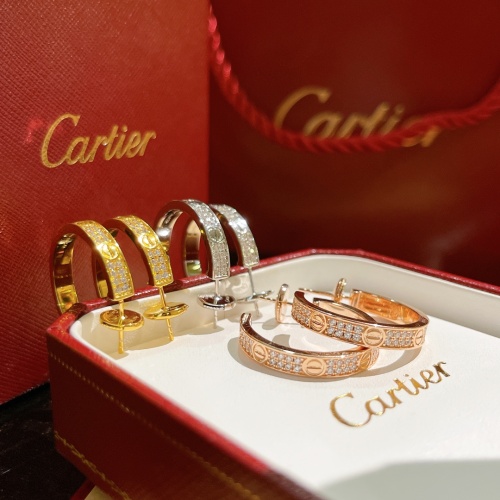 Replica Cartier Earrings For Women #1092429 $36.00 USD for Wholesale