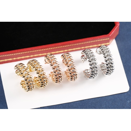 Replica Cartier Earrings For Women #1092896 $42.00 USD for Wholesale