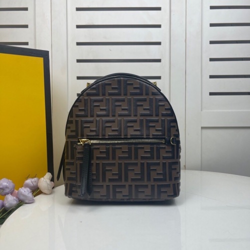 Fendi AAA Quality Backpacks For Women #1092955 $140.00 USD, Wholesale Replica Fendi AAA Quality Backpacks