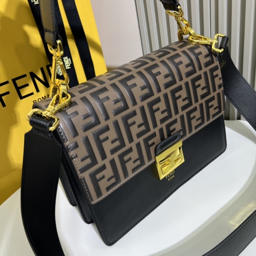 Replica Fendi AAA Quality Shoulder Bags For Women #1092958 $140.00 USD for Wholesale