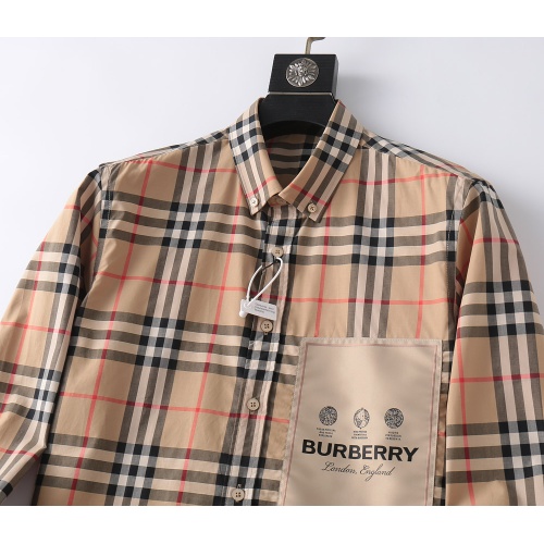 Replica Burberry Shirts Long Sleeved For Men #1093582 $48.00 USD for Wholesale