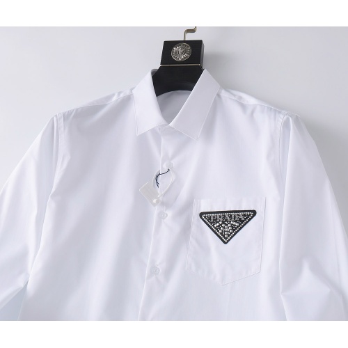 Replica Prada Shirts Long Sleeved For Men #1093592 $48.00 USD for Wholesale