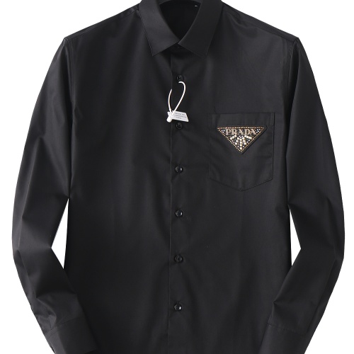 Prada Shirts Long Sleeved For Men #1093593 $48.00 USD, Wholesale Replica Prada Shirts