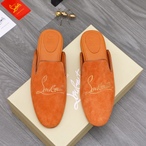 Replica Christian Louboutin CL Slippers For Men #1093672 $76.00 USD for Wholesale