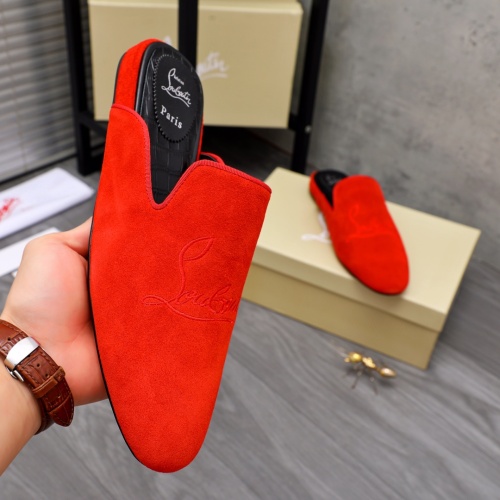 Replica Christian Louboutin CL Slippers For Men #1093673 $76.00 USD for Wholesale