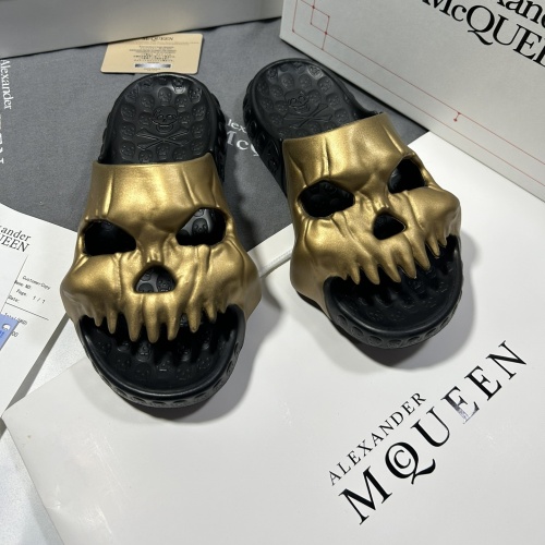 Replica Alexander McQueen Slippers For Men #1093746 $60.00 USD for Wholesale