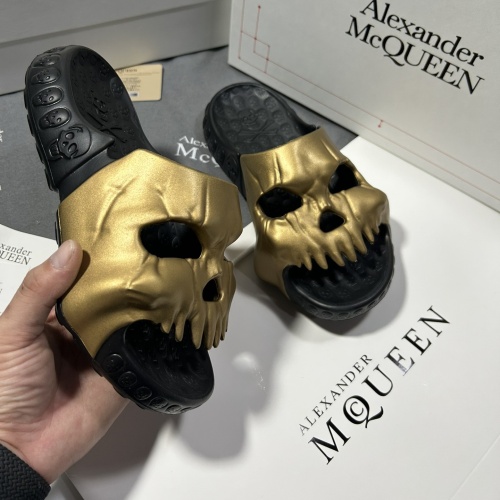 Replica Alexander McQueen Slippers For Men #1093746 $60.00 USD for Wholesale