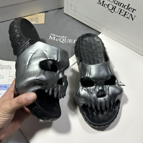 Replica Alexander McQueen Slippers For Men #1093754 $60.00 USD for Wholesale
