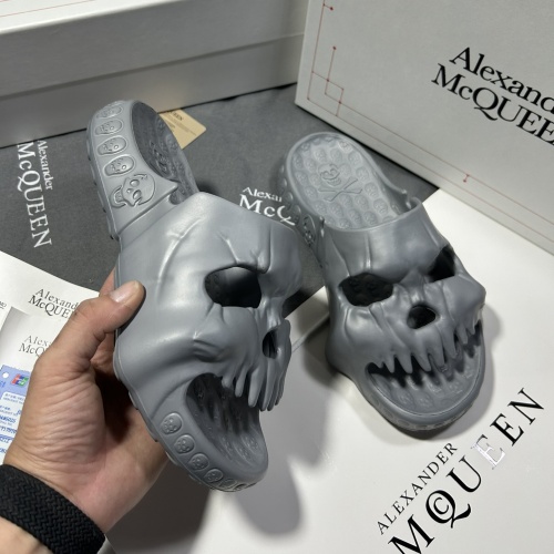 Replica Alexander McQueen Slippers For Men #1093755 $60.00 USD for Wholesale