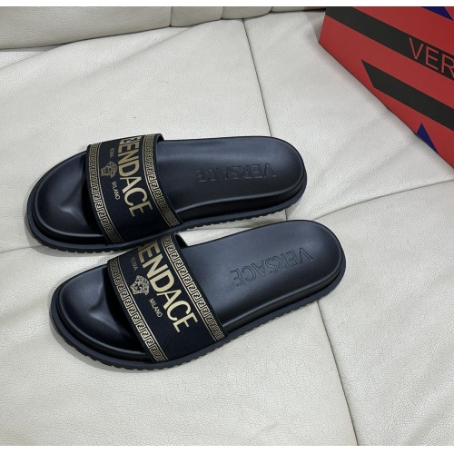 Replica Versace Slippers For Men #1093777 $48.00 USD for Wholesale