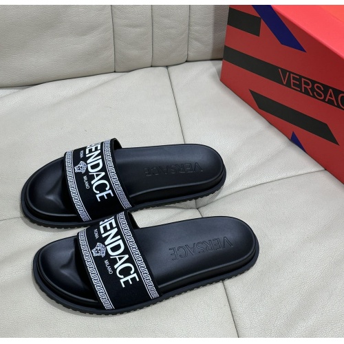 Replica Versace Slippers For Men #1093778 $48.00 USD for Wholesale