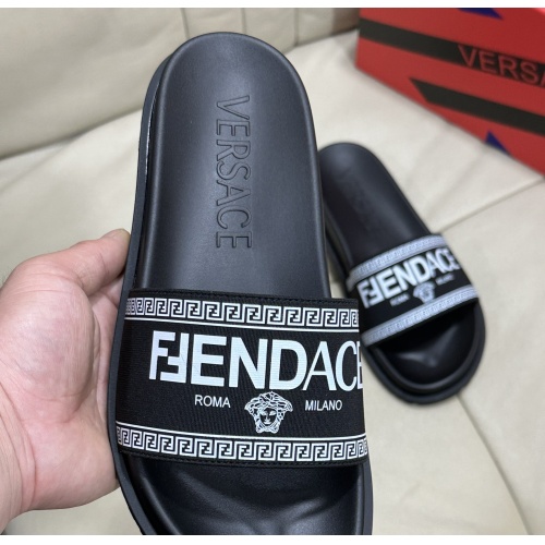 Replica Versace Slippers For Men #1093778 $48.00 USD for Wholesale