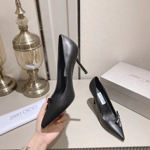 Replica Jimmy Choo High-Heeled Shoes For Women #1093833 $100.00 USD for Wholesale